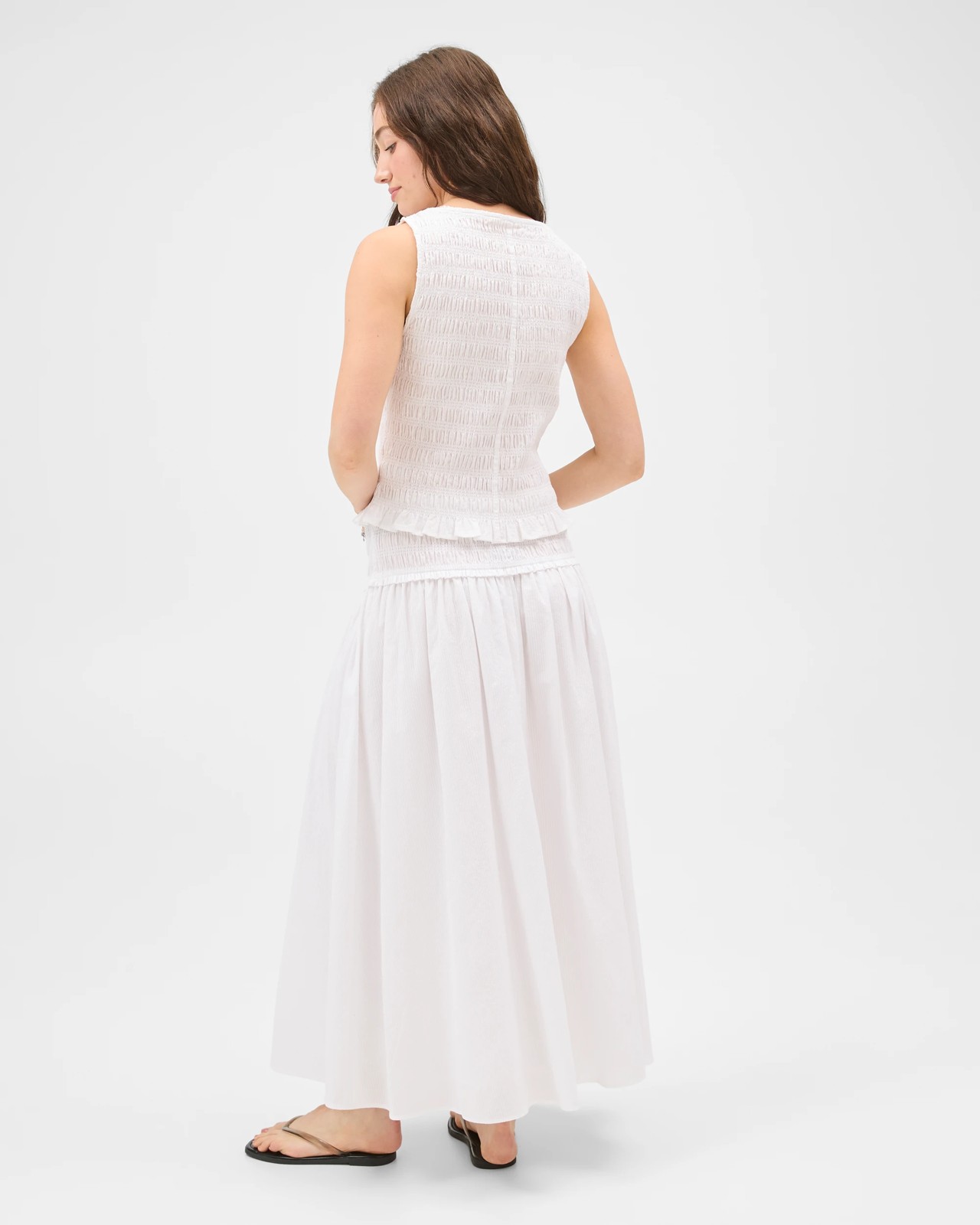 Lily Loves Australian Cotton Shirred Waist Midi Skirt 5 of 5
