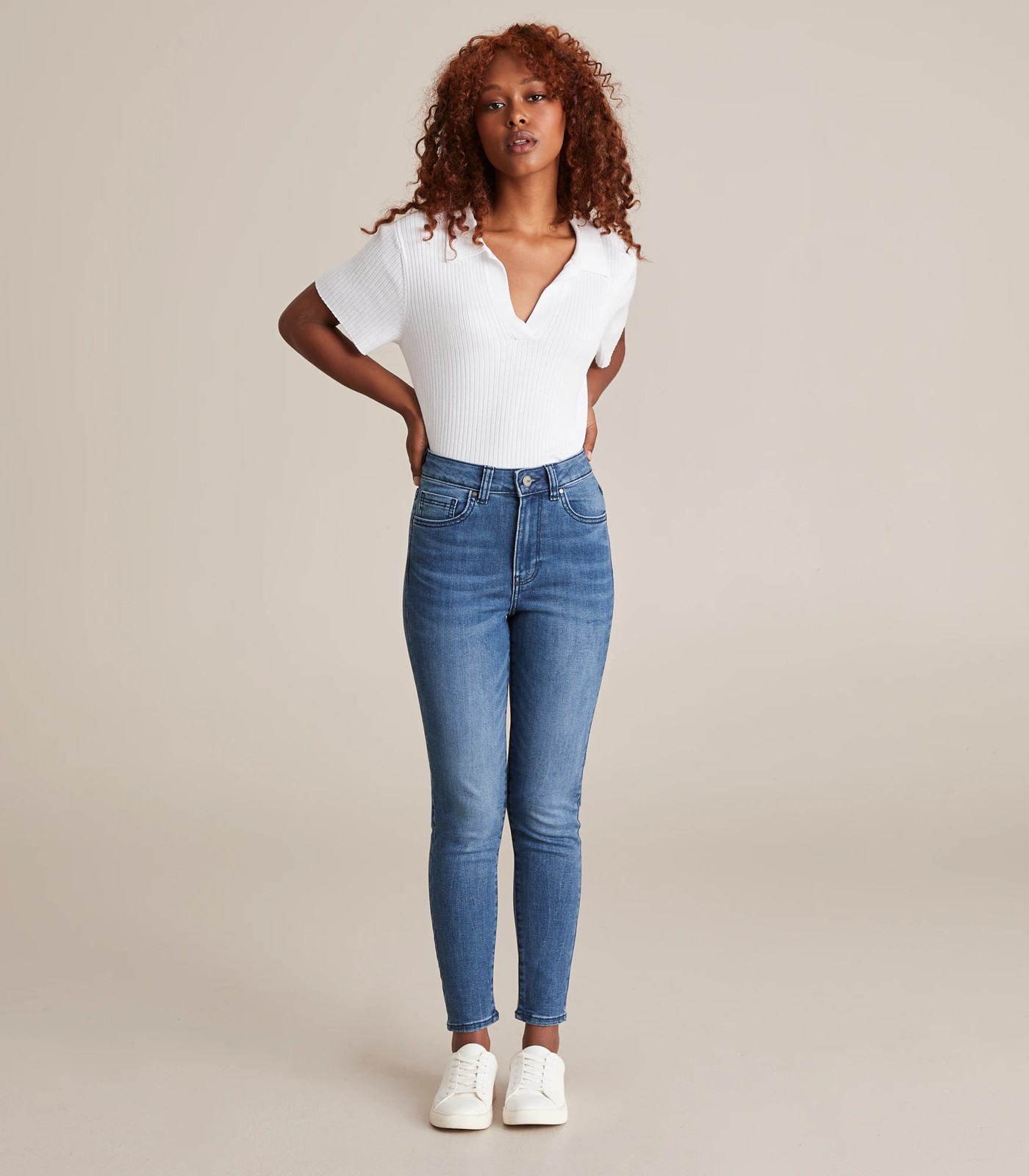 1400 Regular waist skinny jeans - Women's fashion