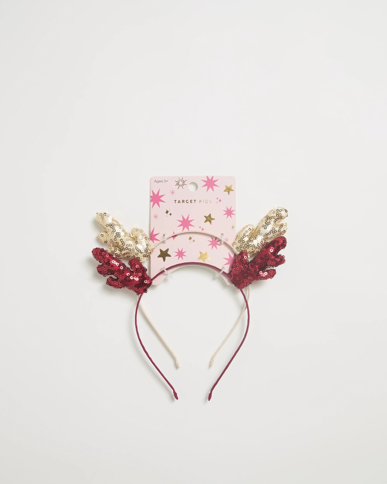 2 Pack Sequin Reindeer Christmas Headbands 4 of 4