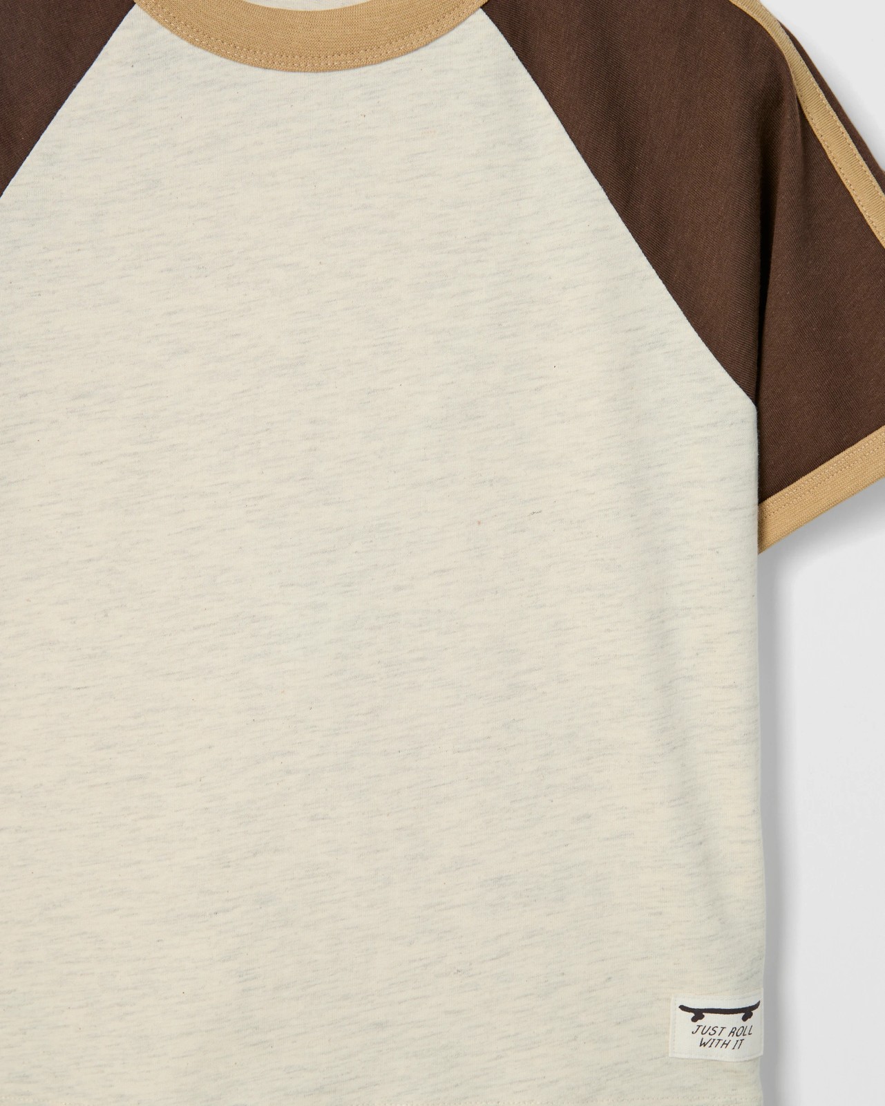 Australian Cotton Oversized Sporty T-Shirt - Hot Fudge 6 of 6