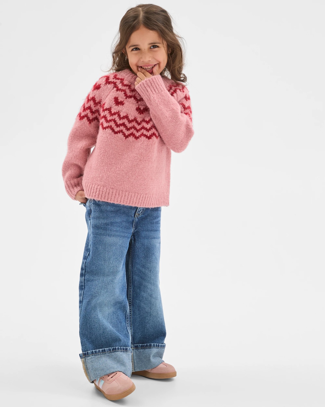 Long Sleeve Fairisle Knit Sweater 2 of 6