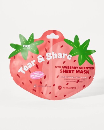 OXX Beauty Strawberry Scented Brightening Sheet Mask