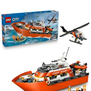 LEGO® City Coast Guard Rescue Boat & Helicopter 60504 product image