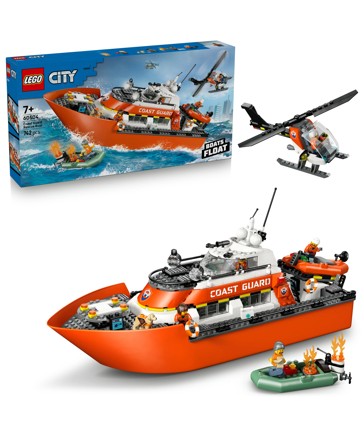 LEGO® City Coast Guard Rescue Boat & Helicopter 60504