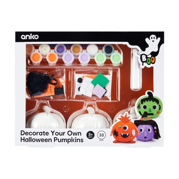 33 Piece Decorate Your Own Halloween Pumpkins - Anko