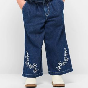 Wide Leg Denim Pants product image