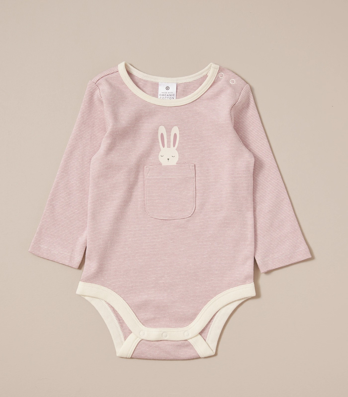 Baby Organic Cotton Stripe Bodysuit 2 of 6