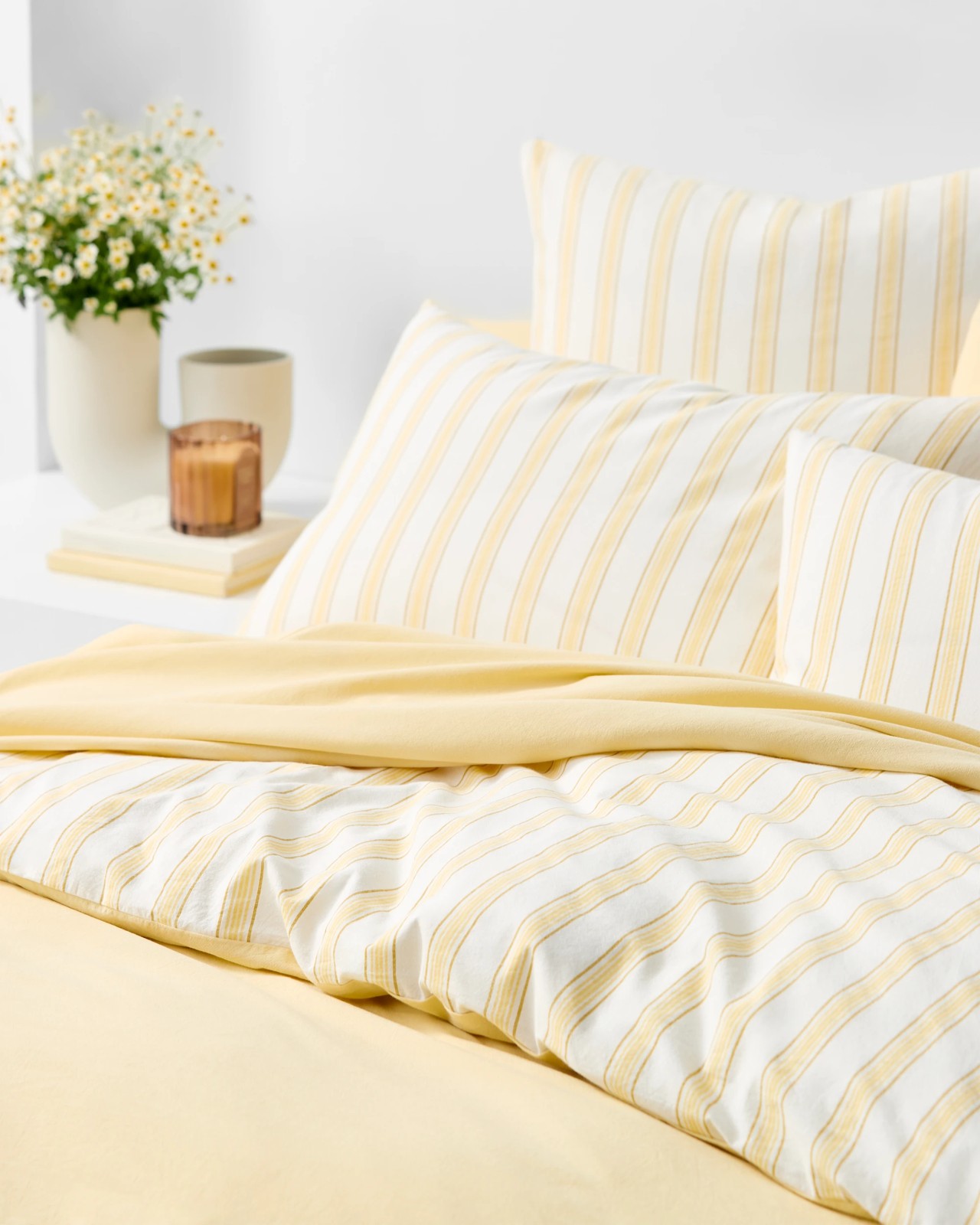 Arlo Cotton Stonewash Quilt Cover Set - Sunlight 3 of 5