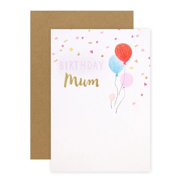 Connections from Hallmark Birthday Card For Mum - Balloons & Confetti