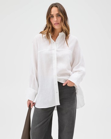 European Linen Long Sleeve Shirt