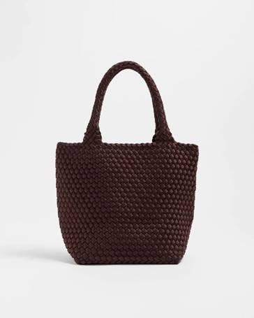 Mini Weave Detail Tote Bag