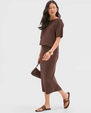Preview Crepe Knit Pencil Skirt