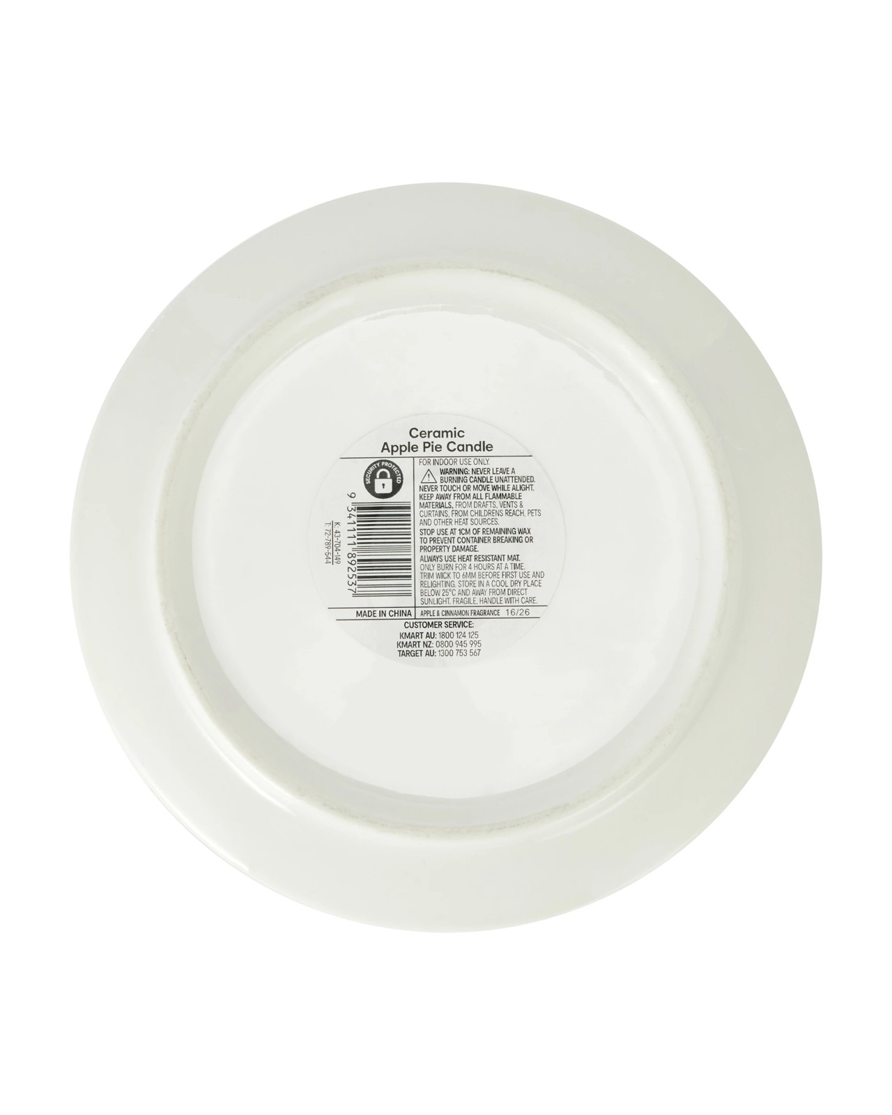 Anko Ceramic Apple Pie Candle 6 of 6