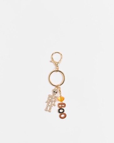 Kids Halloween Sparkle Skeleton Bag Charm
