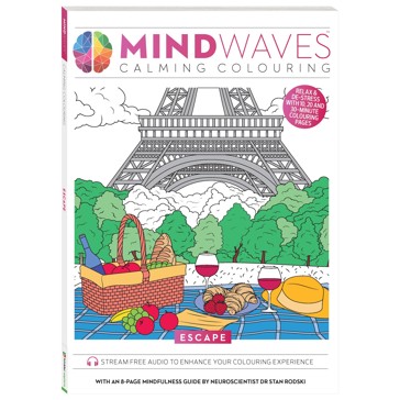 Mindwaves Calming Colouring: Escape - Book