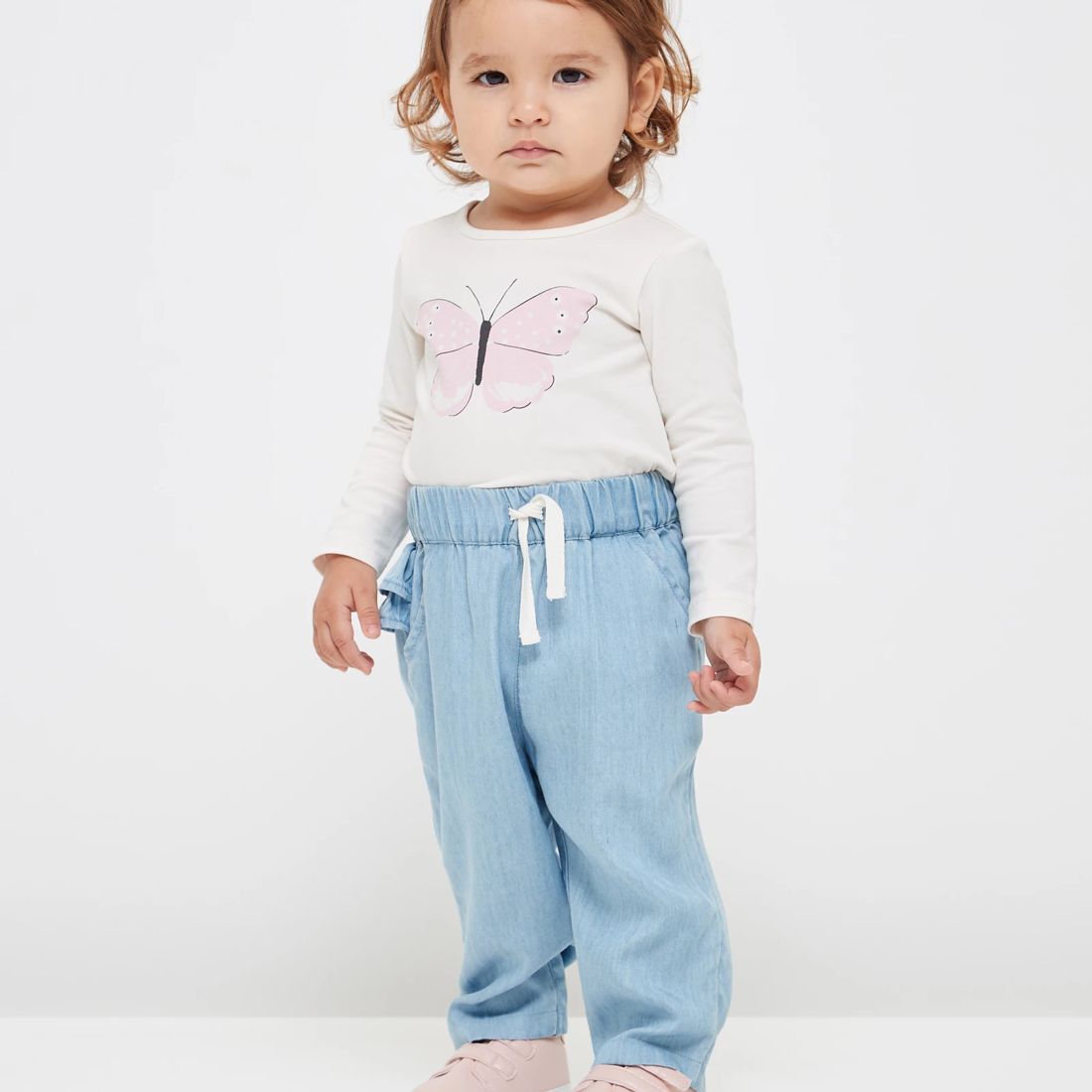 Baby Frill Back Tencel Pants | Target Australia