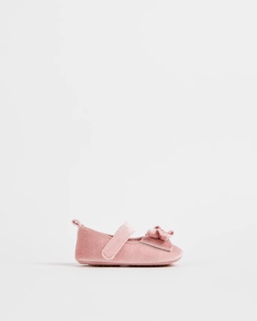 Pre-Walker Velour Ballet Flat
