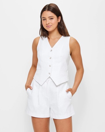 Ramie Pleated Shorts - Lily Loves