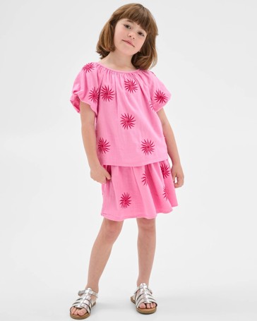 Embroidered Woven Skirt