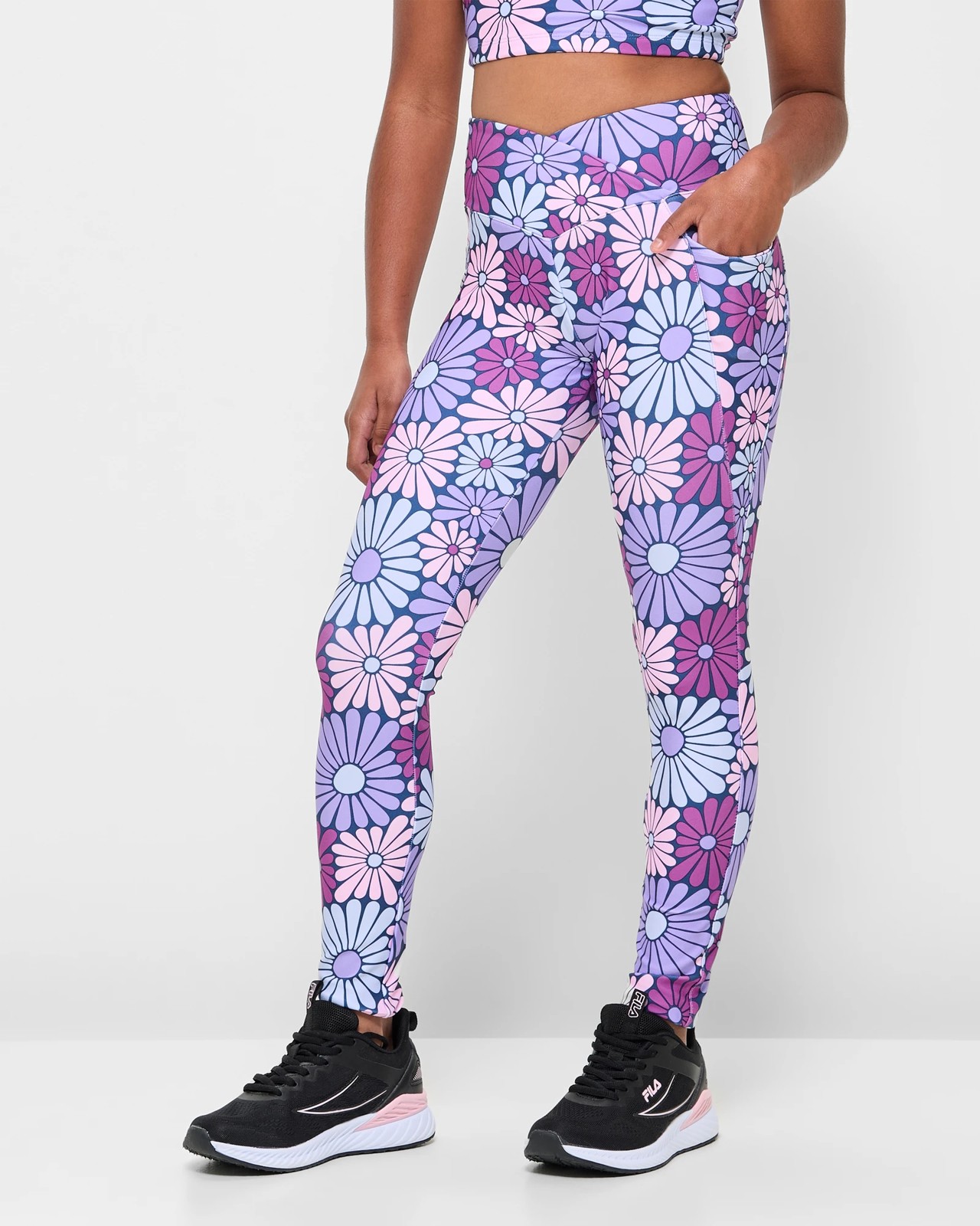 Active Recycled Floral Leggings Target Australia