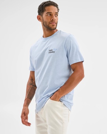 Australian Cotton Rich Frequency Print T-Shirt