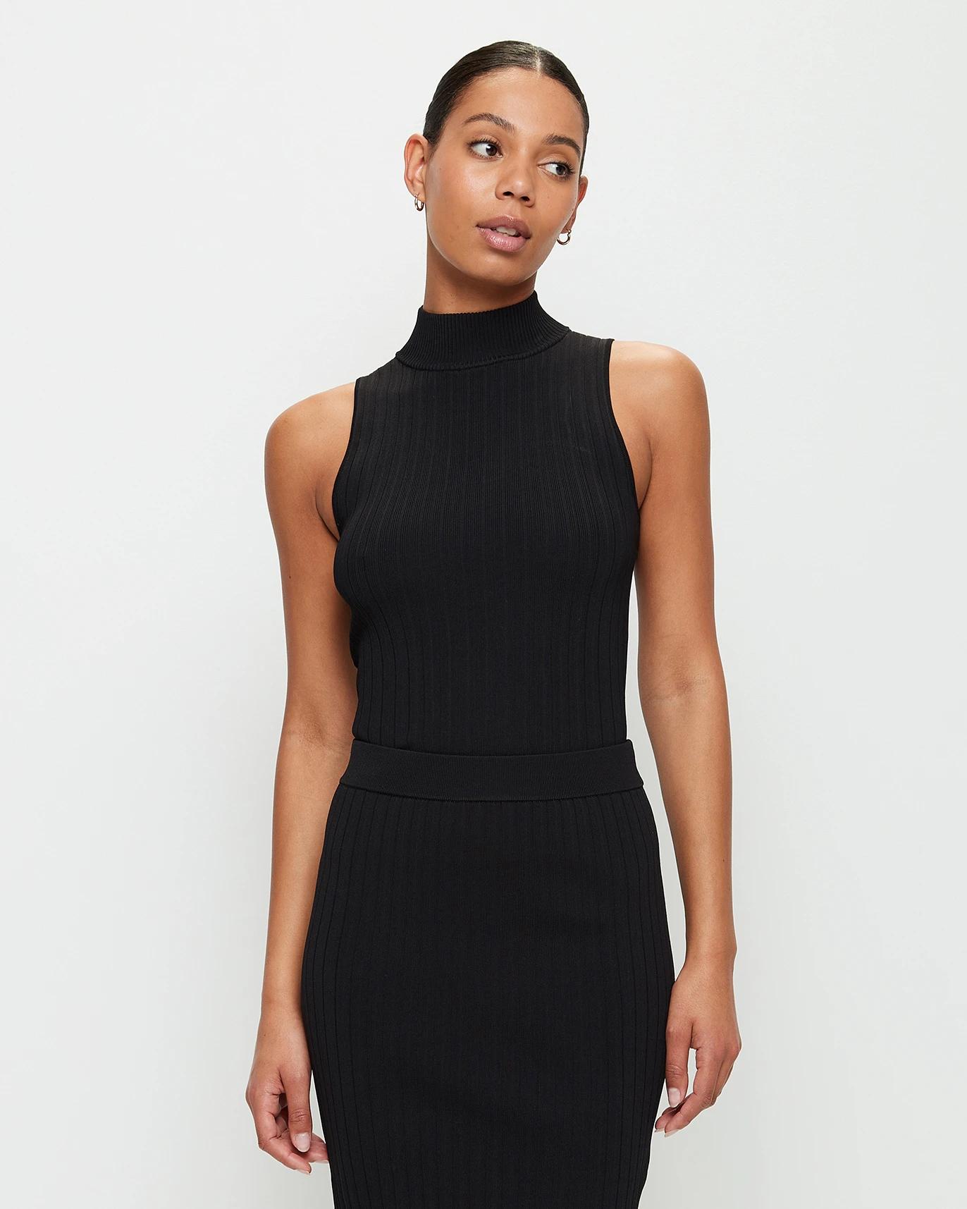 Mock Neck Rib Knit Top - Preview | Target Australia