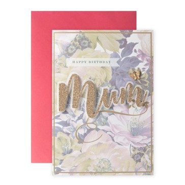 Connections from Hallmark Birthday Card For Mum - Butterfly & Flowers