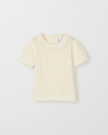 Baby Organic Cotton Pointelle True Knit Top