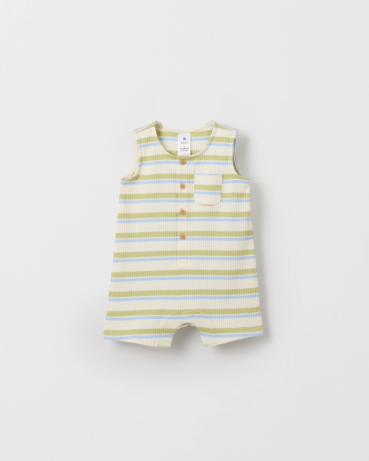 Baby Organic Cotton Rich Jersey Knit Romper 5 of 6