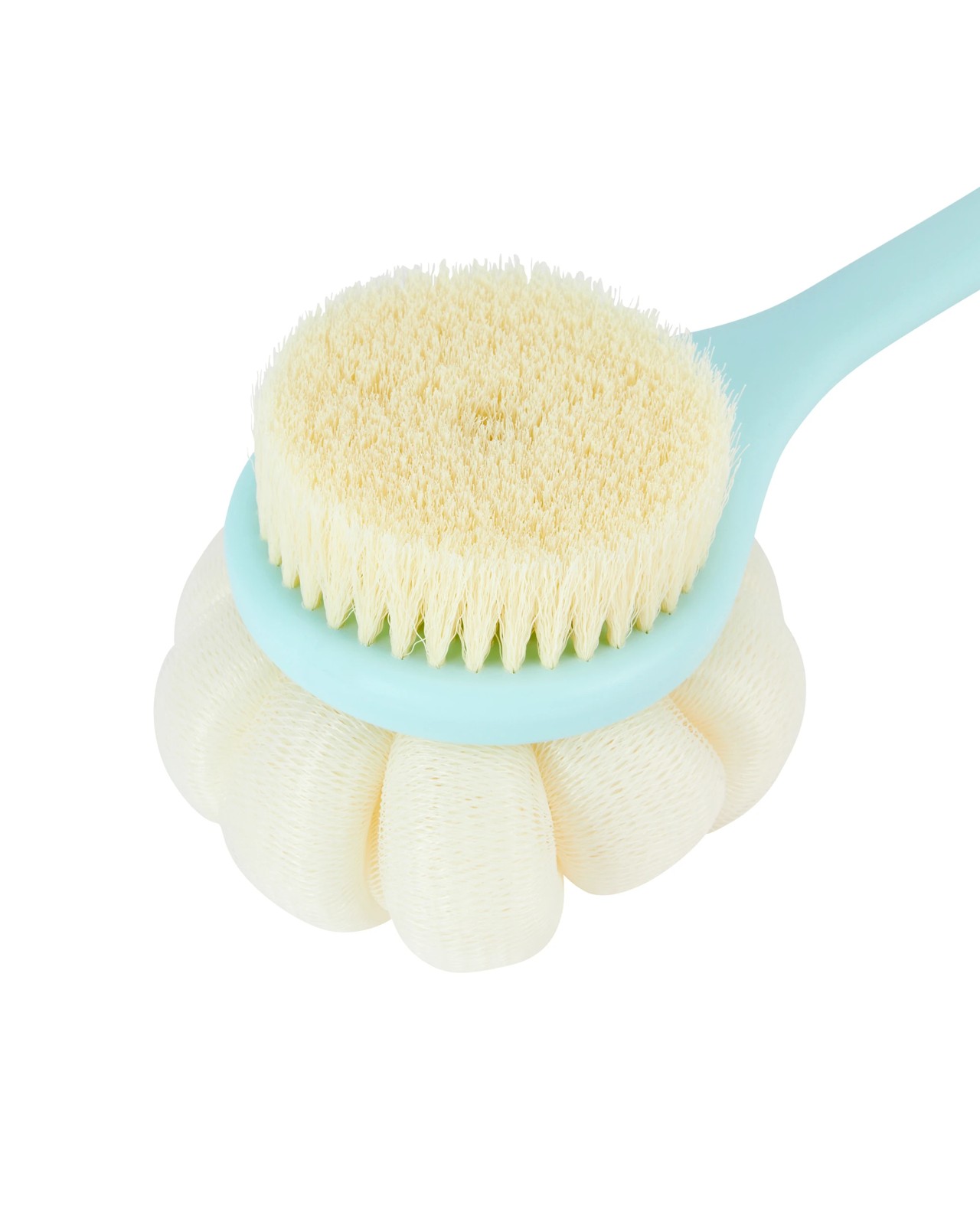 OXX Bodycare Dual-Sided Body Brush & Bath Puff - Mint 2 of 4