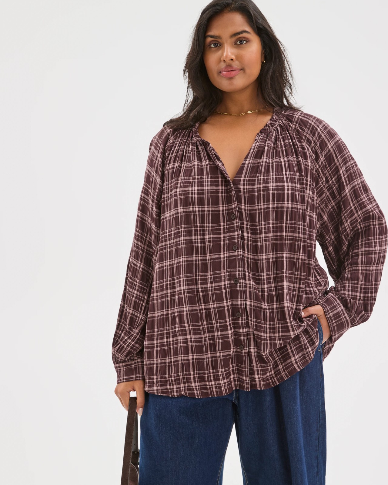 Plus Size Long Sleeve Romantic Blouse 4 of 5