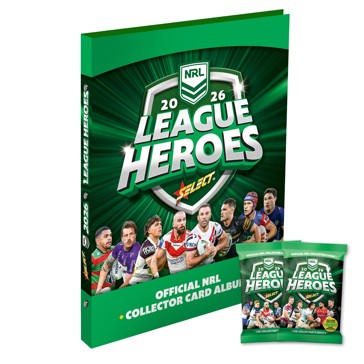 Official 2026 NRL League Heroes Binder Album