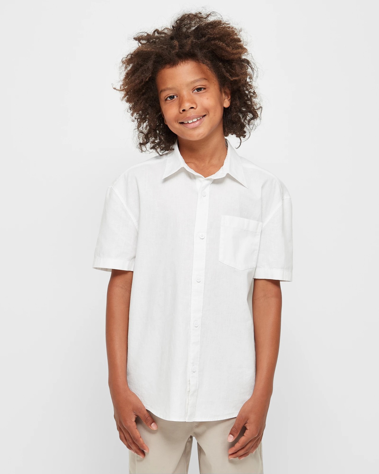 boys white linen