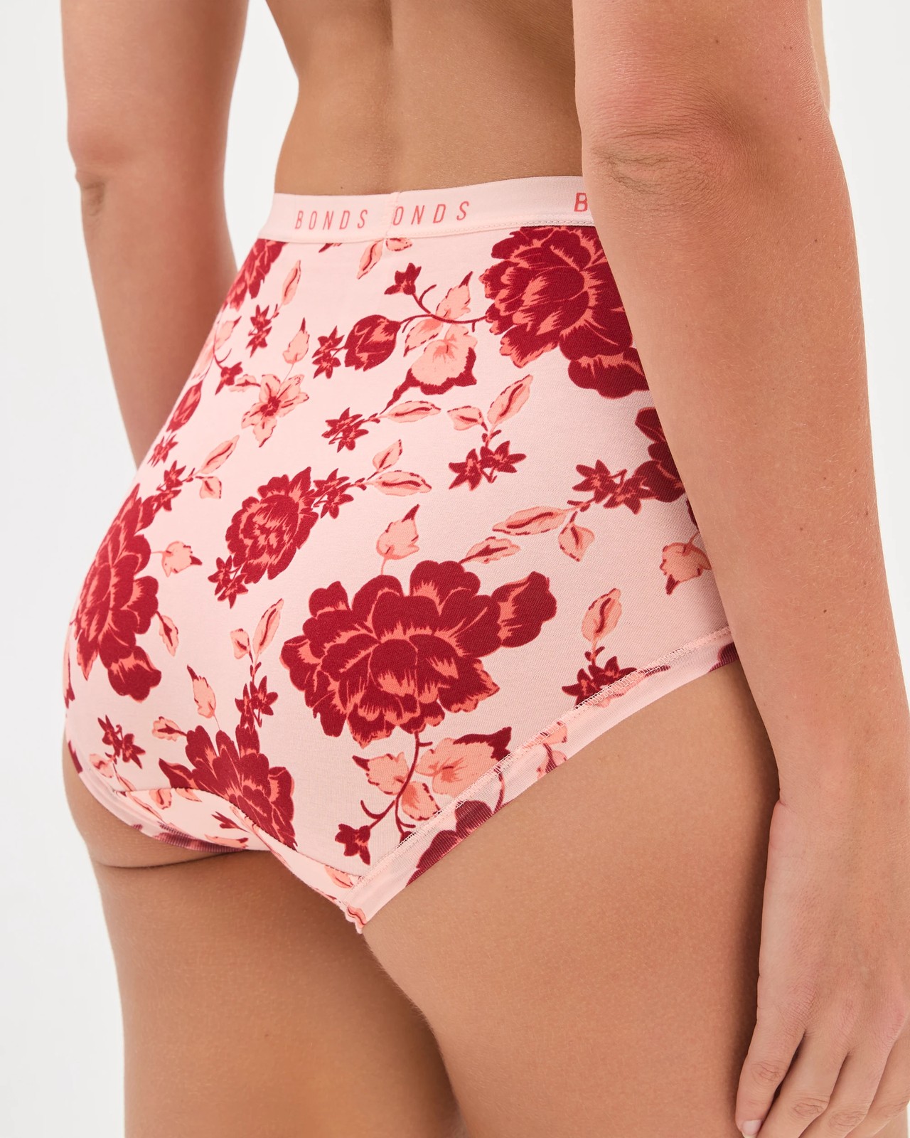 Bonds 3 Pack Cottontails Full Briefs  - Pink Heirloom Floral 3 of 3