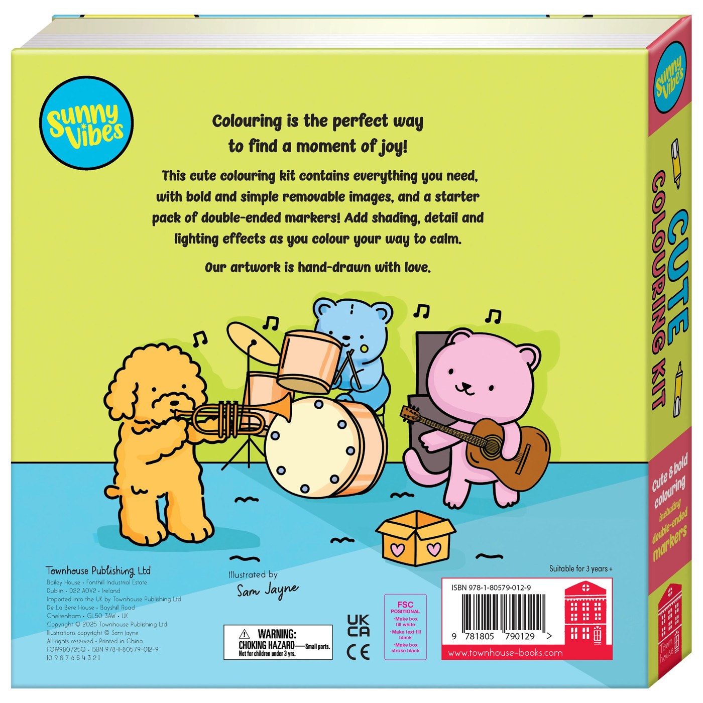 Sunny Vibes Cute Colouring Kit - Book 5 of 5