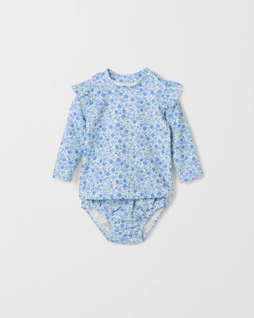 Baby Frill Rash Vest & Nappy Cover 2 Piece Swim Set