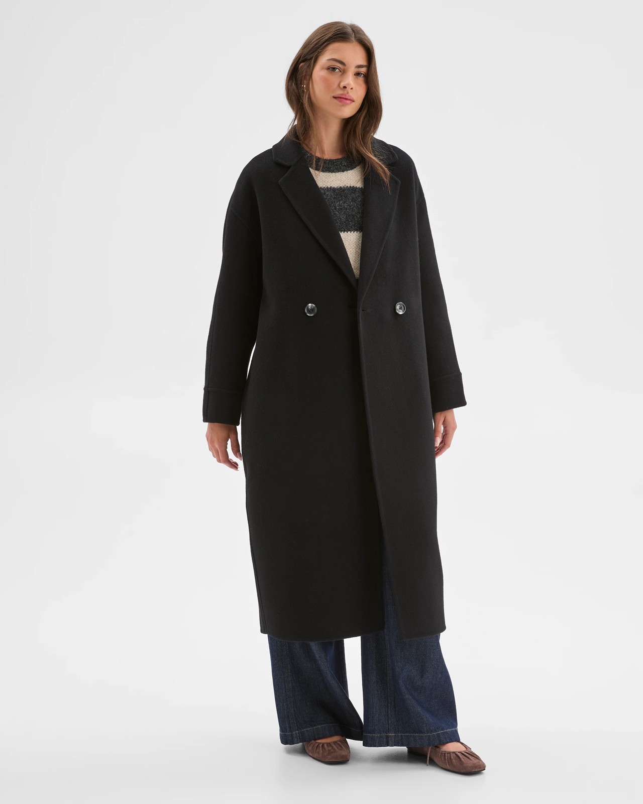 Petites Wool Cocoon Coat 4 of 6