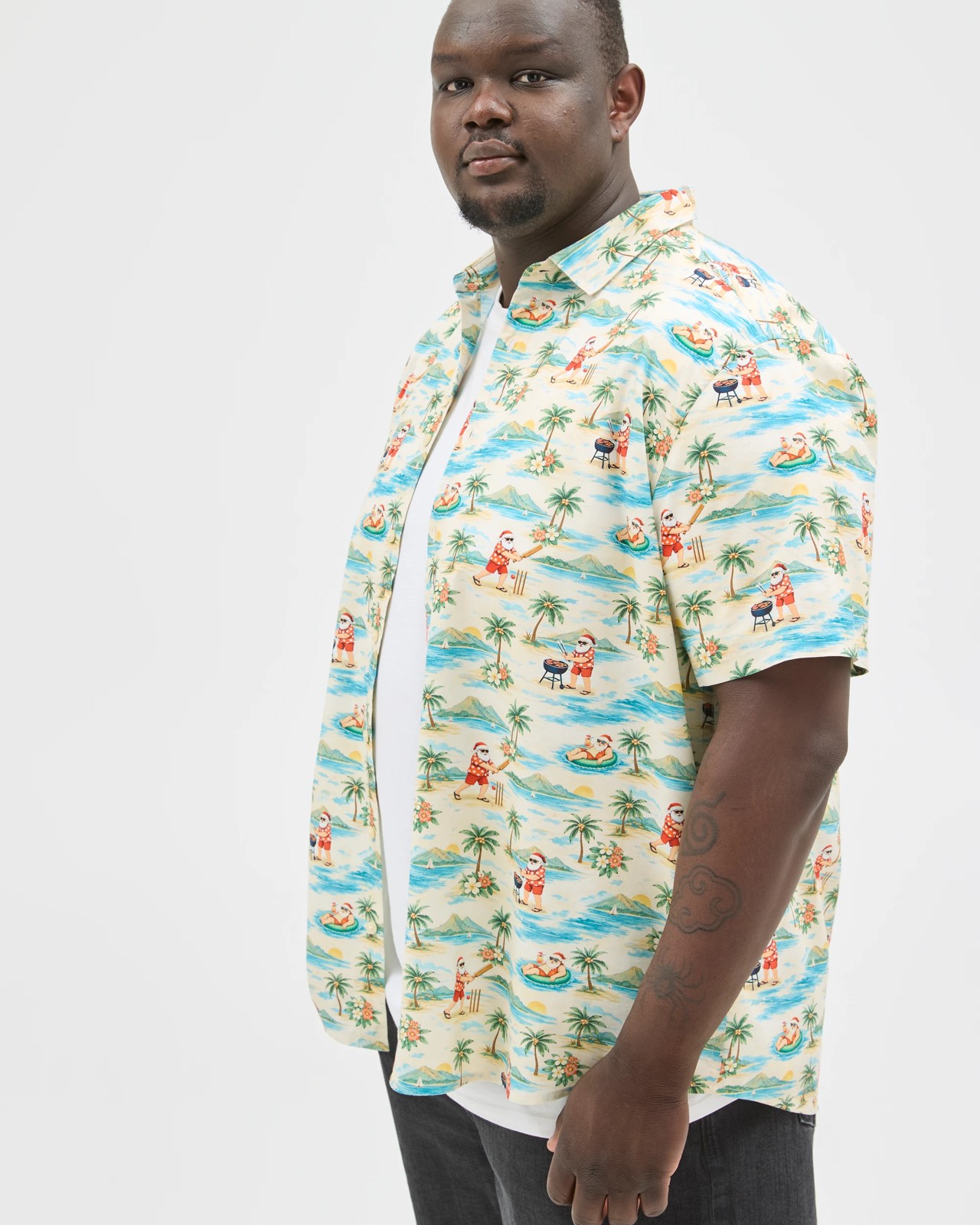 Plus Size Australian Cotton Blend Christmas Shirt 4 of 6