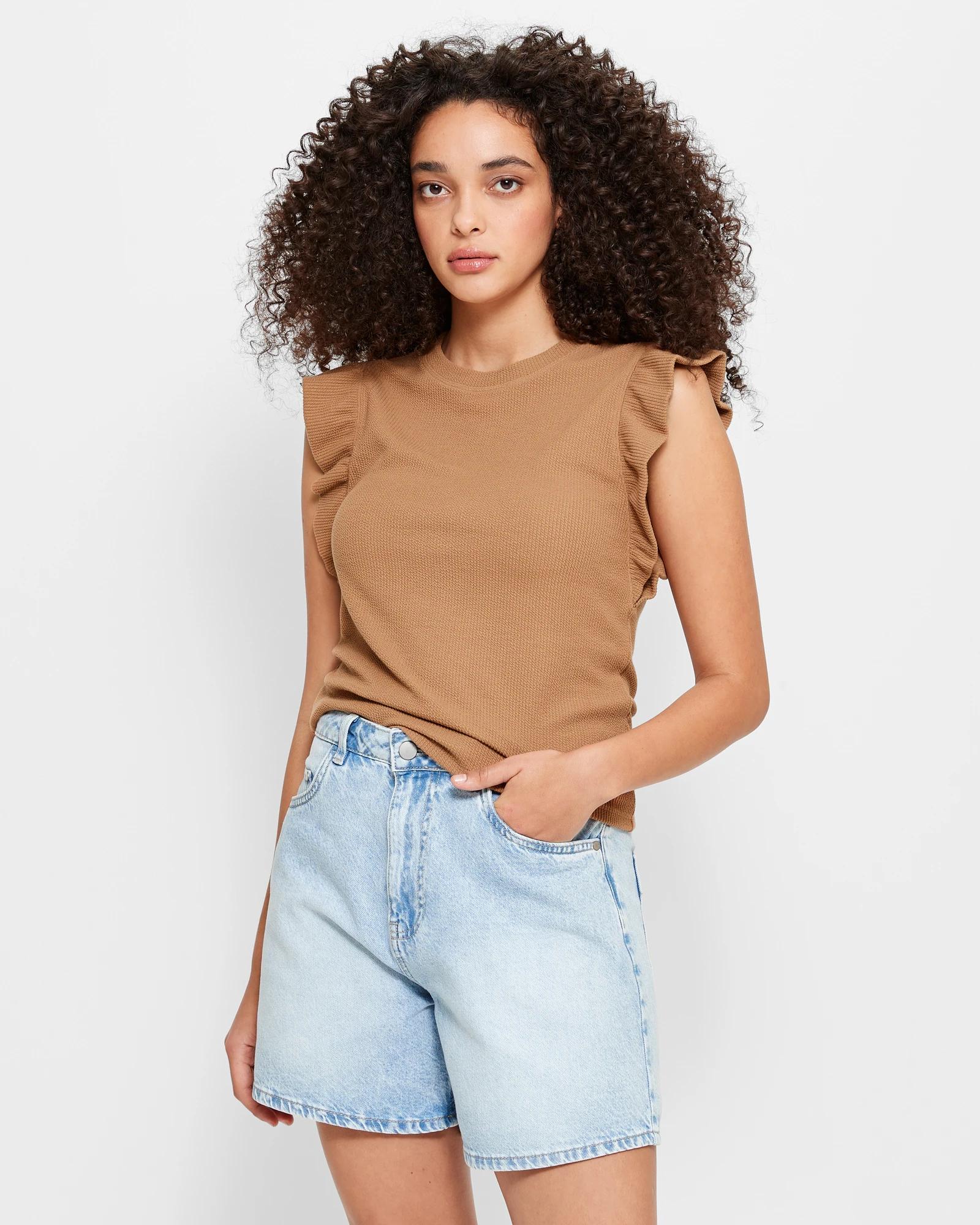 Ruffle sleeve cheap top target