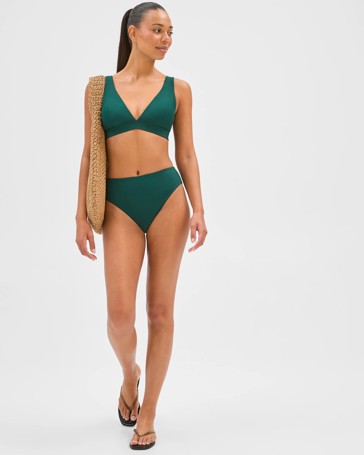 Resort Reversible V-Neck Matte Micro Swim Bikini Top