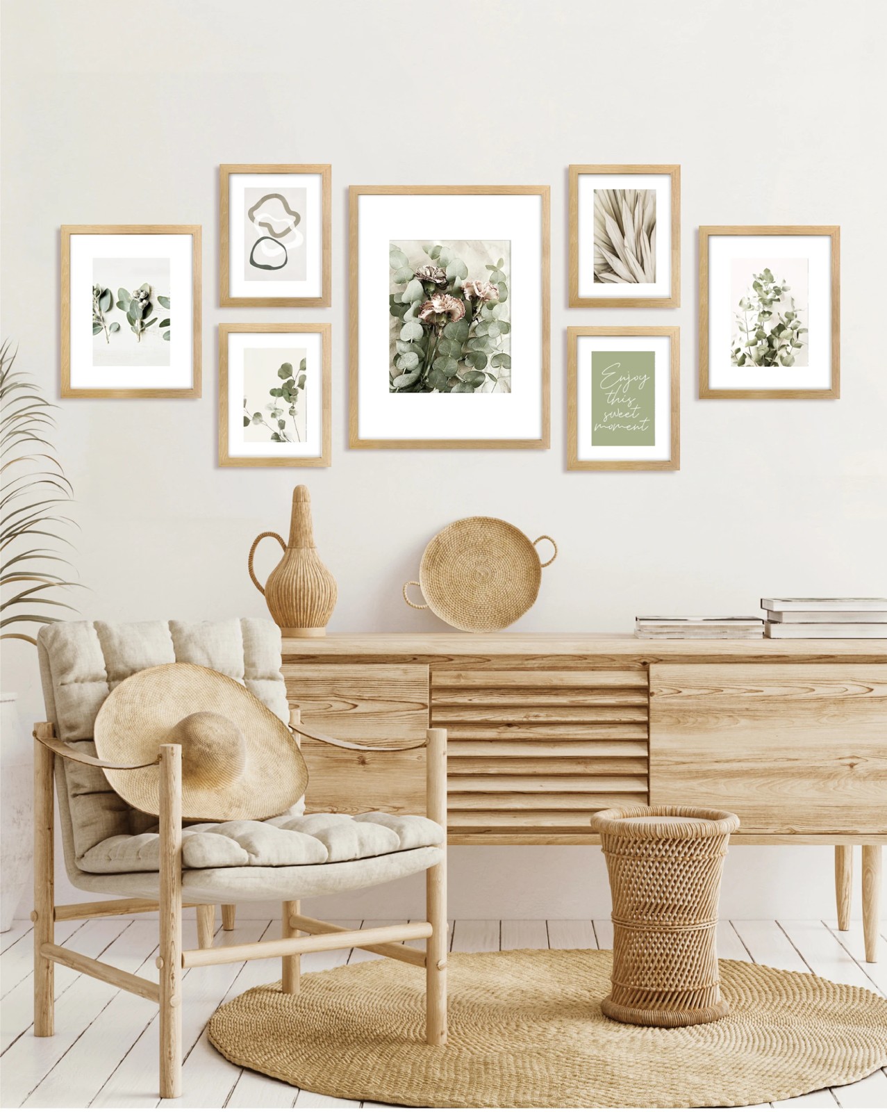 7 Piece Gallery Set, Oak - Anko 5 of 5