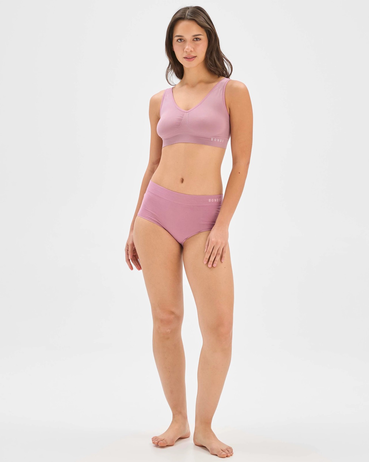 Bonds Seamless Comfy Crop Top  - Banksia Jam 2 of 5