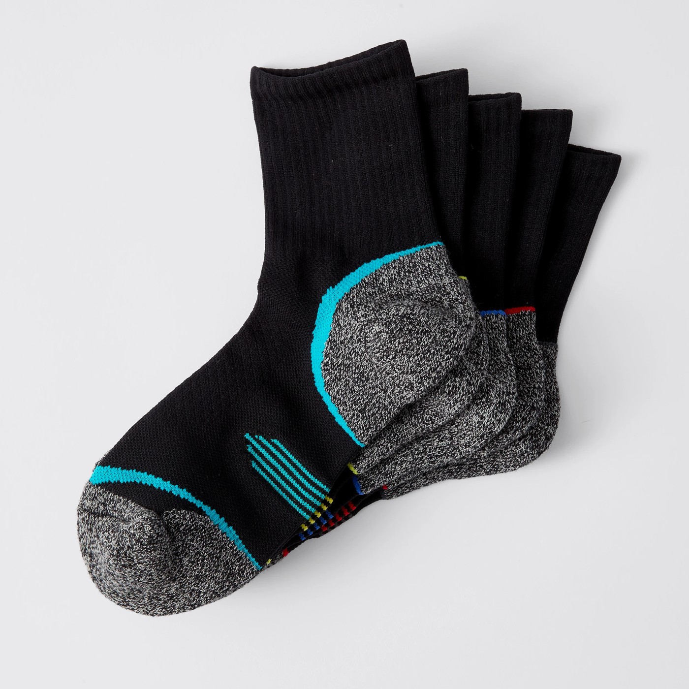 5 Pack Maxx Crew Cut Socks 3 of 3