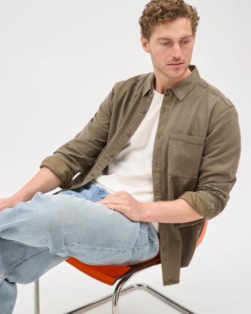 Long Sleeve Washed Shirt