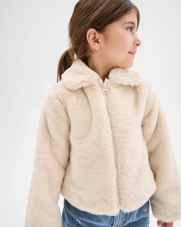 Faux Fur Swing Jacket