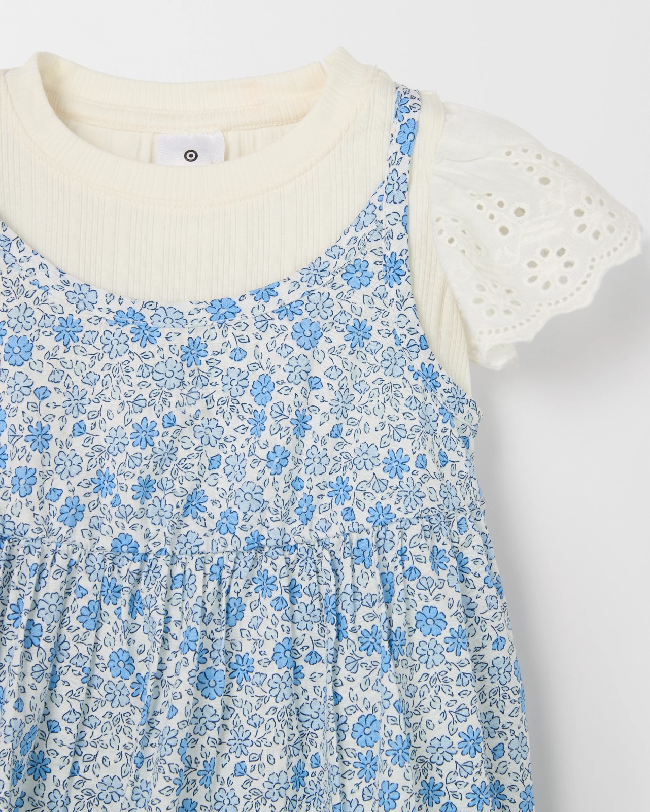 Baby Dress and Bodysuit 2 Piece Set - Blue Cloud Dancer 5 of 5