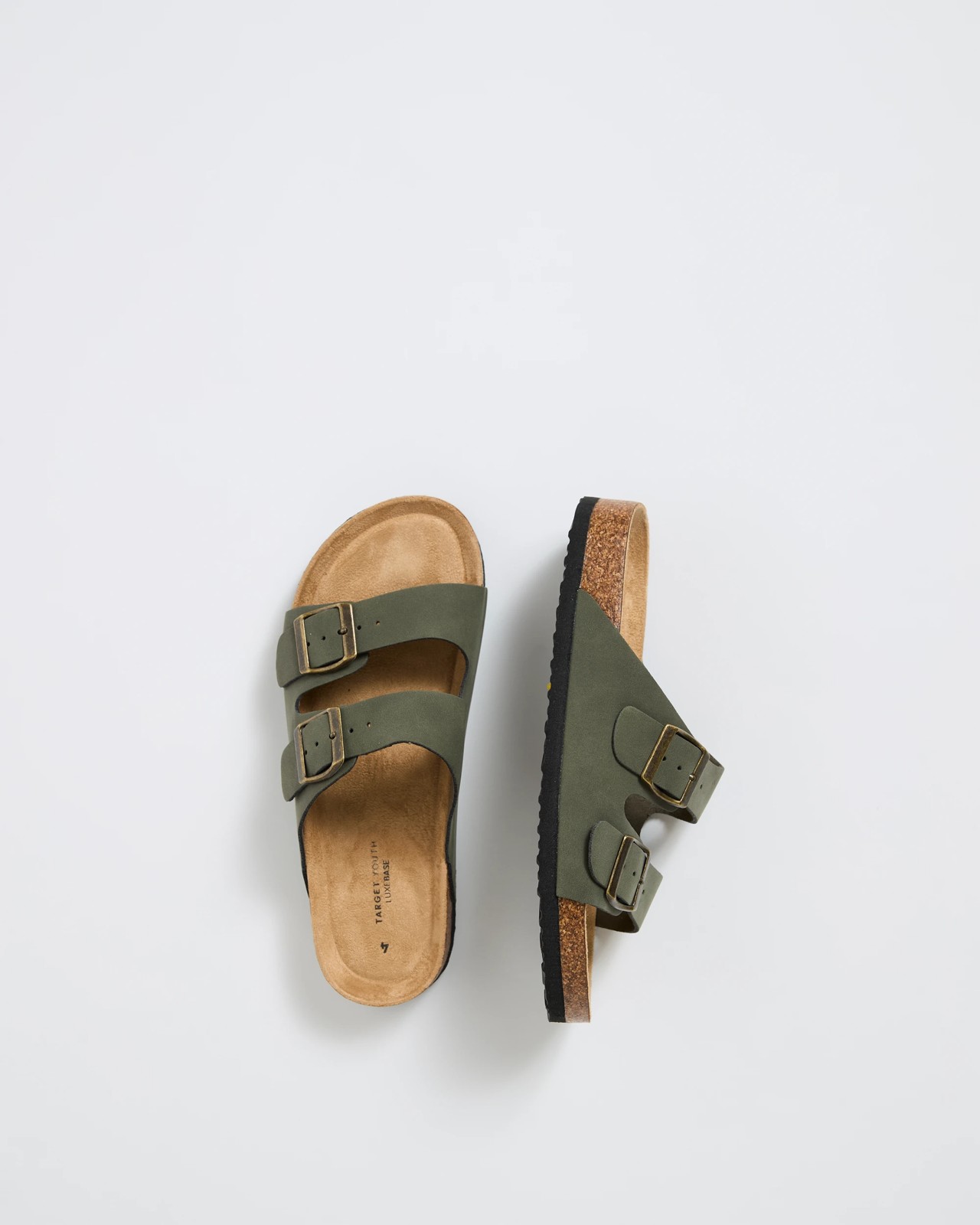 Moulded Cork Sandals - Khaki PU 3 of 3