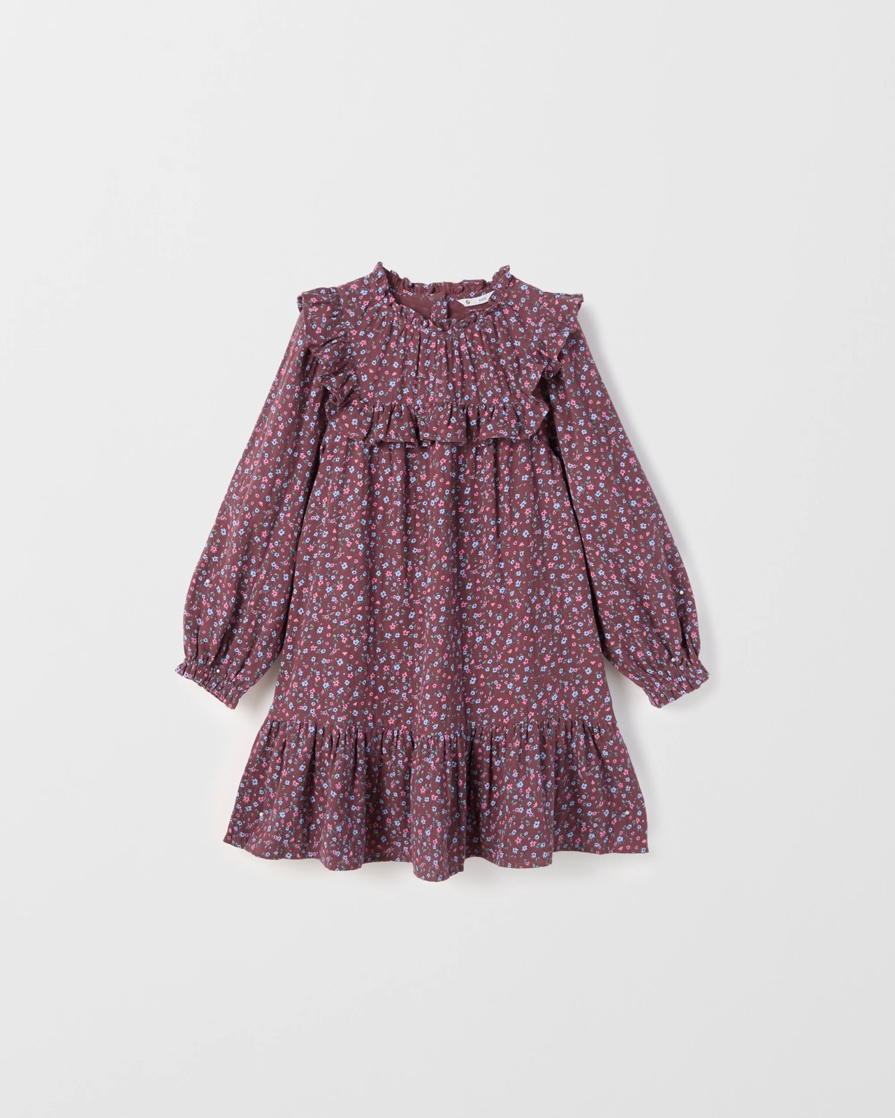 Long Balloon Sleeve Woven Dress 4 of 5