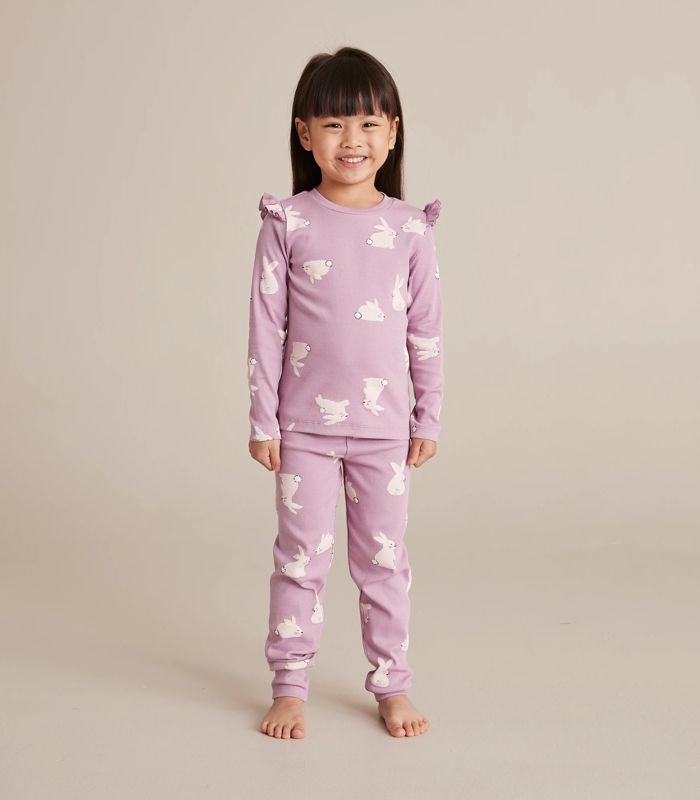 Organic Cotton Bunny Rib Pyjama Set – Target Australia
