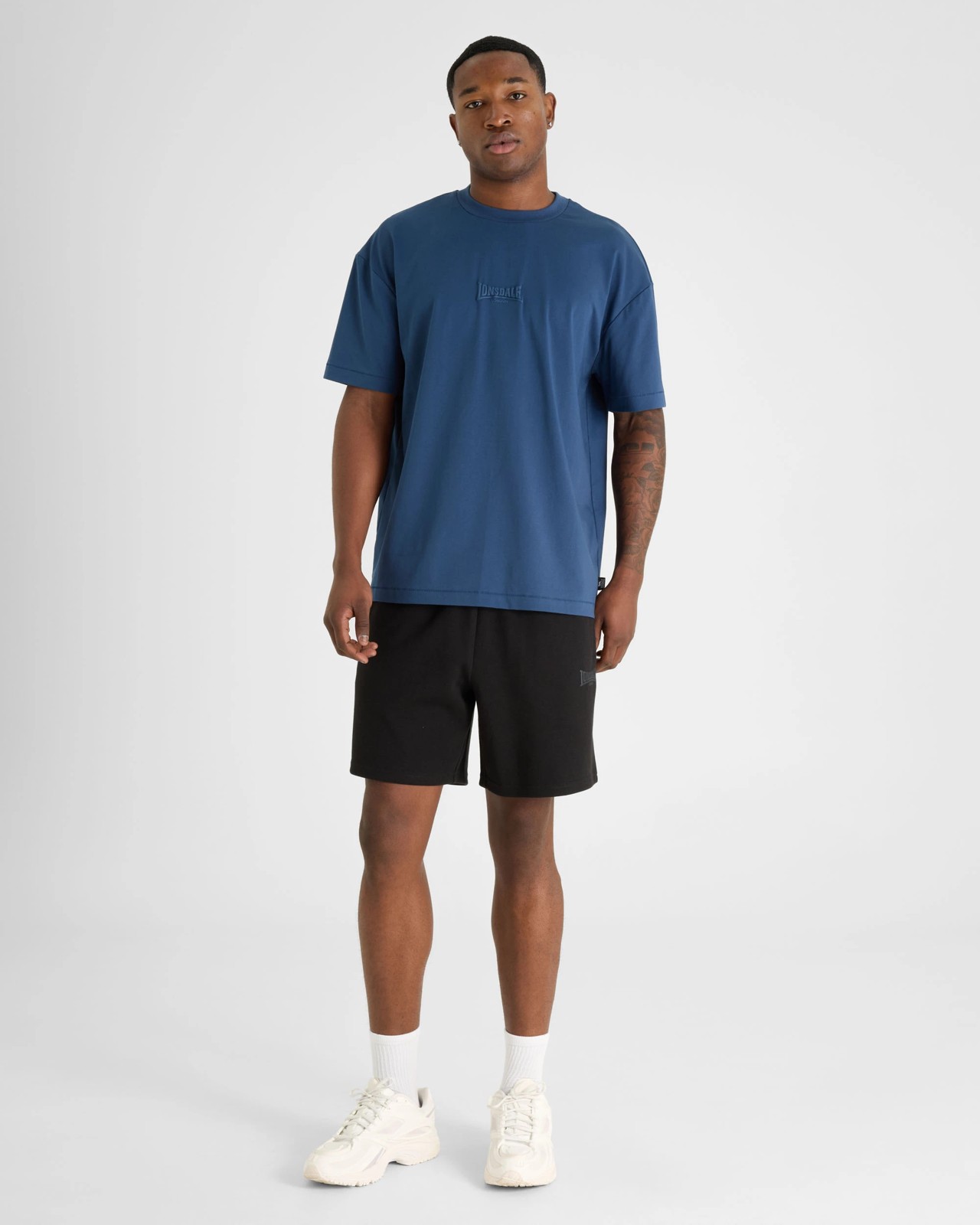 Lonsdale London Double Knit Shorts - Black 5 of 5